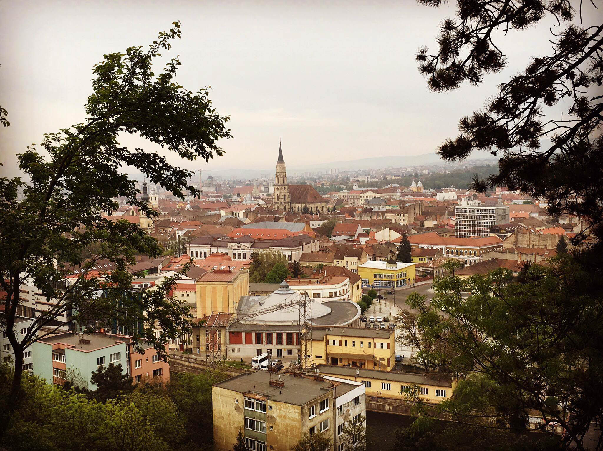 View of St Michael's Church from Cetatuia Hill - A complete travel guide to Cluj-Napoca