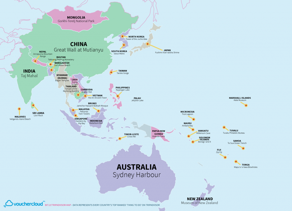 asia tourism countries