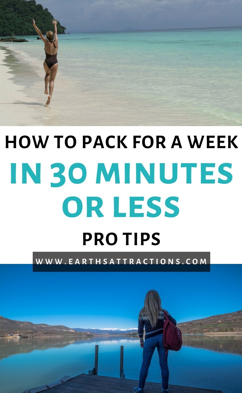 How to pack a suitcase in 30 minutes