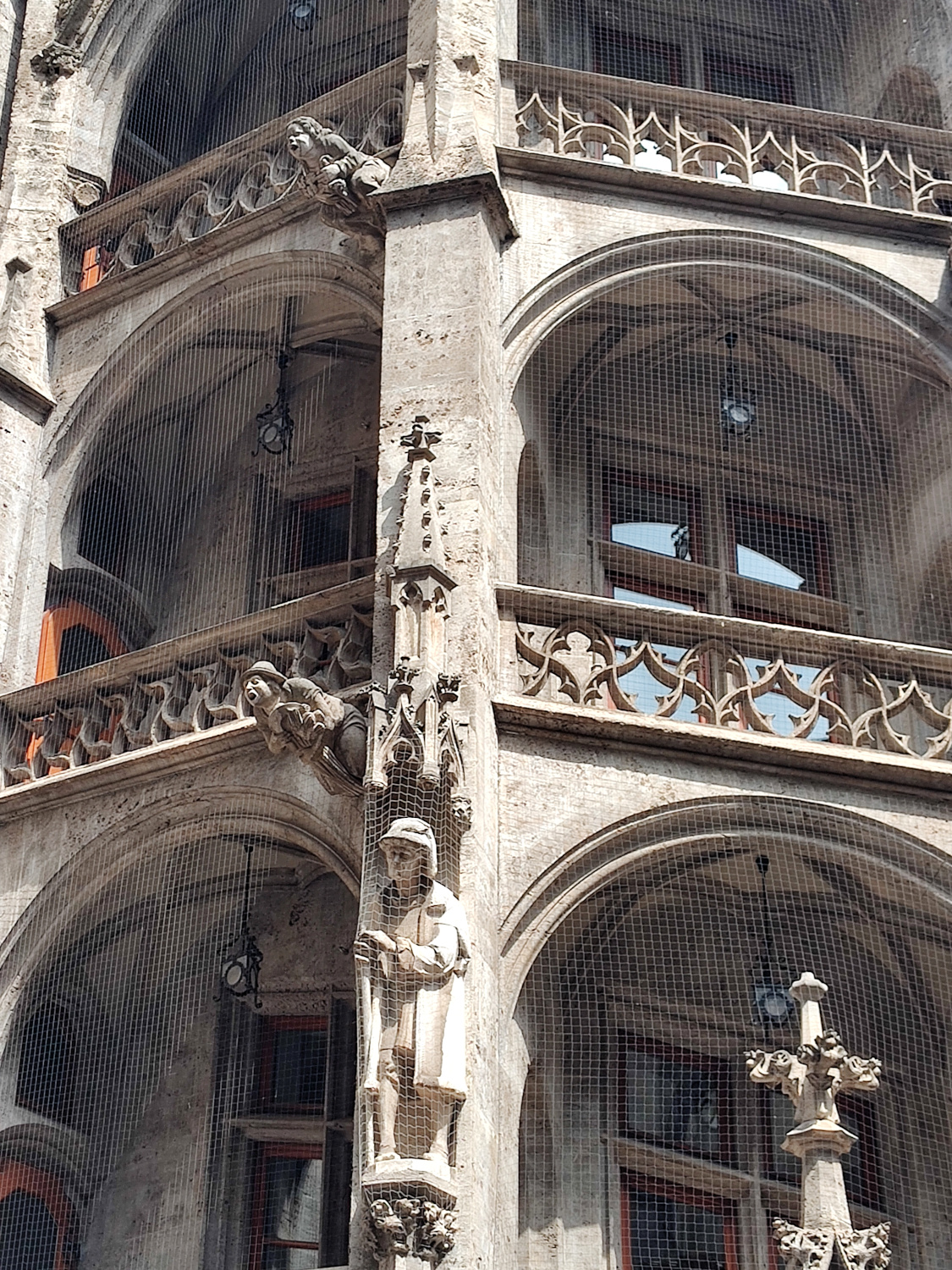 The Courtyard (Prunkhof) Tower - detail - New Town Hall in Munich